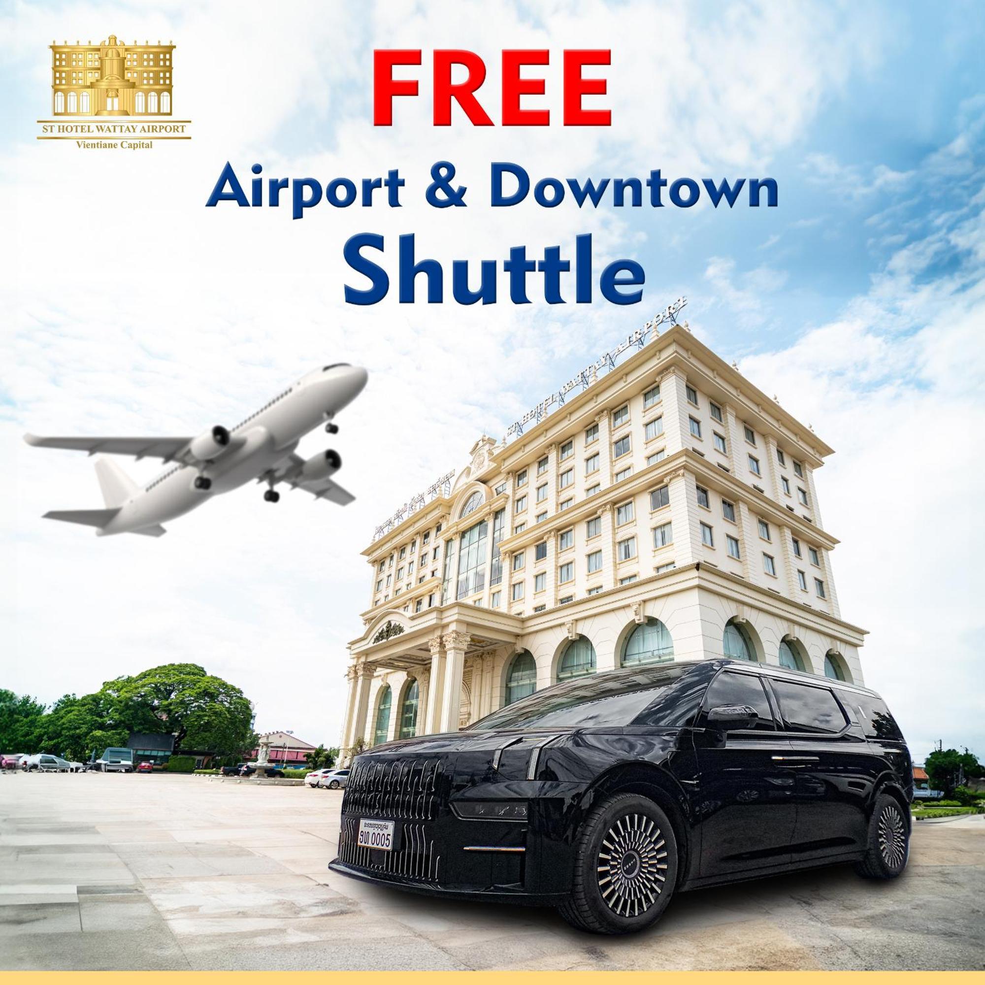 St Hotel Wattay Airport Vientiane Buitenkant foto
